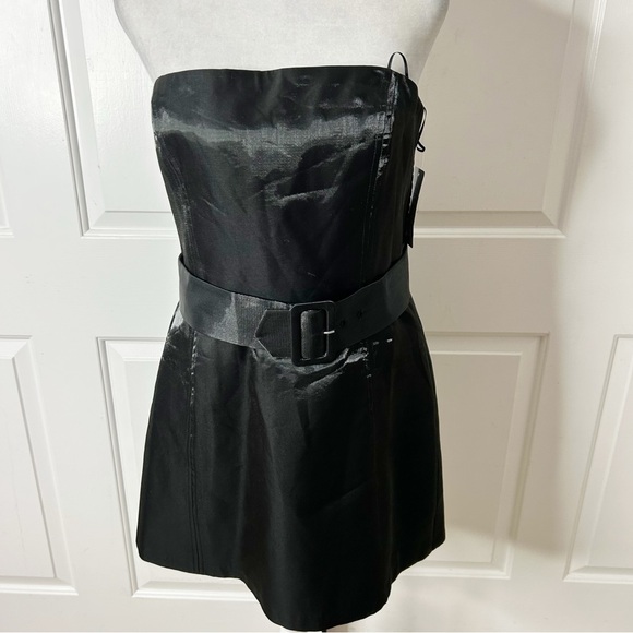 Amanda Uprichard Black Fae Strapless Dress (size large/runs small) - Picture 4 of 9